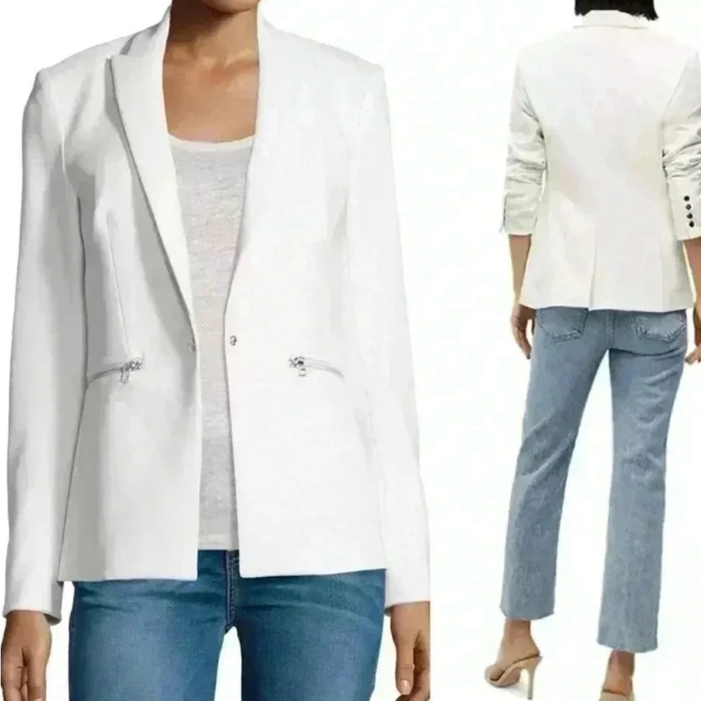 Veronica Beard Classic White Blazer - Size 2